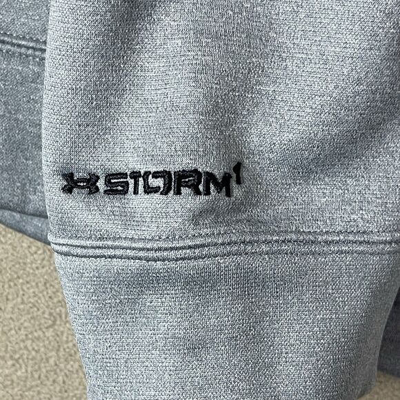 Under Armor Hoodie Mens Large Gray Storm Wounded Warrior Project Sherpa Lined - Picture 9 of 11